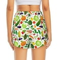 thumbnail image 4 of Goofa Vegetables2 Printed Women 2 in 1 Running Shorts,Quick Dry Athletic Workout Shorts,High Waisted Athletic Shorts with Liner Pockets-, 4 of 9