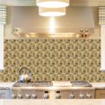 thumbnail image 4 of Yuarrent 3D Retro Impreso Mosaico Cristal Azulejo Etiqueta Peel and Stick Backsplash Azulejo para Cocina Hogar Decoración del hogar Yuarrent HA020404-00, 4 of 6