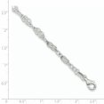 thumbnail image 2 of 925 Sterling Silver 10 Inch Knot Link Anklet Ankle Bracelet Chain, 2 of 6