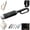 Black, variant on Creative Ring Buckle Umbrella – Windproof Reinforced Auto Open/Close, Reverse Folding, Rain & UV Protection, Reflective Strip, Portable for Travel
