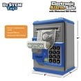 thumbnail image 2 of Dr. STEM: Electronic Alarm Safe - Light & Sound Toy, ATM Money Piggy Bank, Motorized Bill Feeder & Coin Slot, PIN Protection, Working Keypad, Kids 5+, 2 of 8