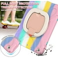 thumbnail image 5 of Funda para iPad de 9.ª/8.ª/7.ª generación (funda resistente para iPad de 10,2 pulgadas en 2021/2020/2019) con protector de pantalla, soporte giratorio/soporte para bolígrafo/correa para el hombro (col, 5 of 5