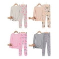 thumbnail image 5 of Emy Dola Little Girls Dinosaur Pajamas Sets Long Sleeve Tops and Long Pants Pjs Jammie Set For 3-9 Years Toddler's Sleepwear, 5 of 5