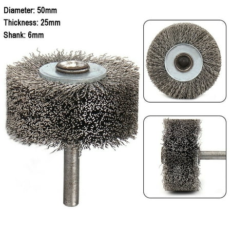 

Lierteer 50X25Mm Steel Wire Brush Wheel Rotary Tools For Metal Rust Removal Polishing