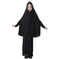thumbnail image 1 of Bangus Robe Musulmane pour les Filles, Robe de Prière Islamique à Manches Longues avec Hijab, 1 of 4