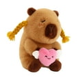 thumbnail image 6 of DOLITY Capybara Plush Toy, Capybara Doll, Collectible Cartoon, Soft Capybara Plush Toy, Heart, 6 of 8