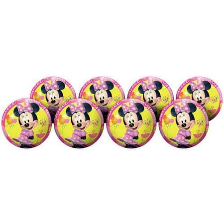 Minnie Mouse 4 inch Playball Deflate Party Pack, 8ct