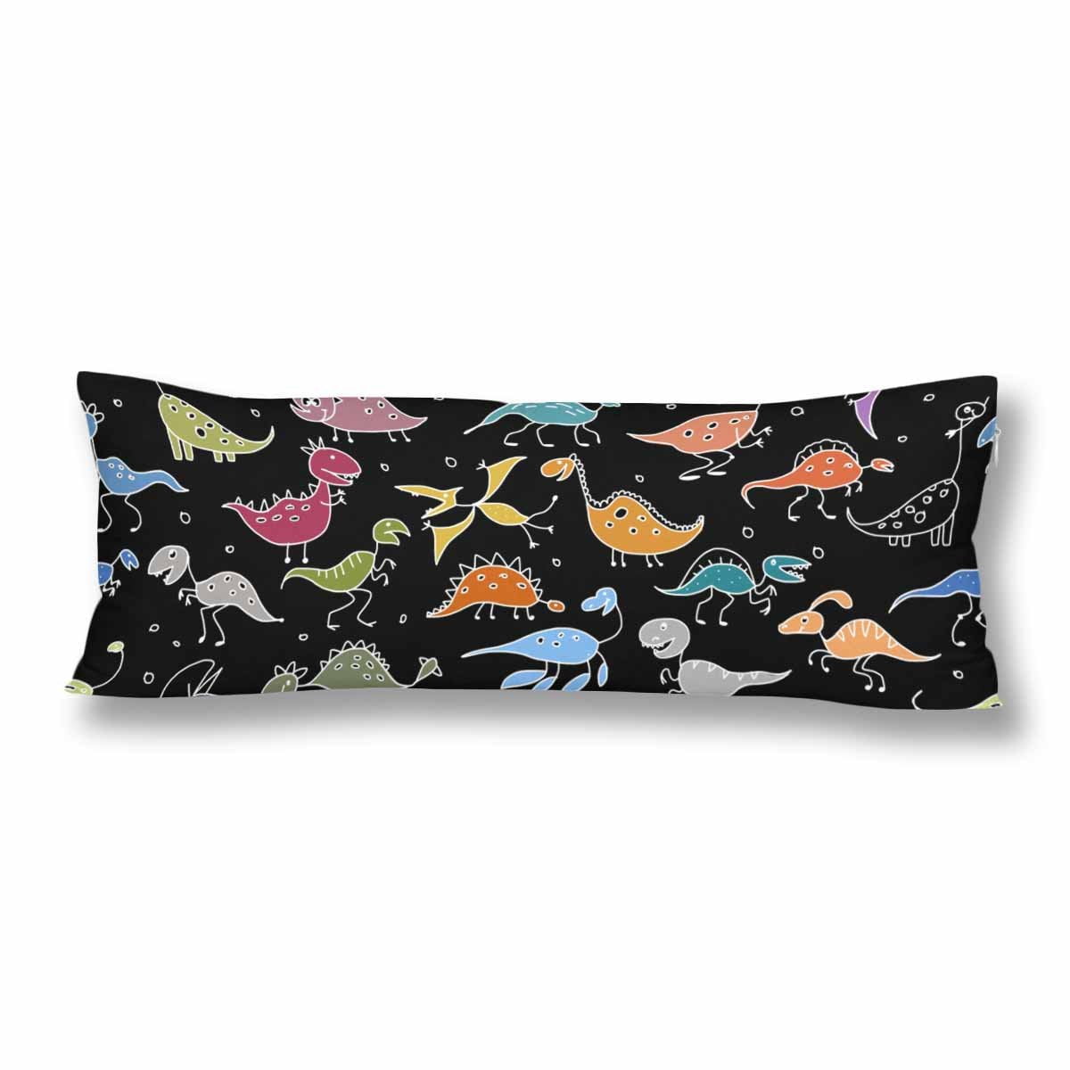 MKHERT Funny Dinosaurs Body Pillow Pillowcase Pillow Protector Cushion