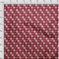 thumbnail image 3 of oneOone Polyester Lycra Fabric Check Kasuri Printed Fabric 1 Yard 56 Inch Wide, 3 of 4