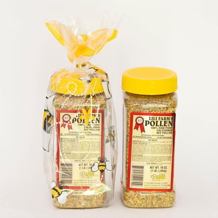 Pollen 1 Lb 16 Ounces 453g Pure 100% Natural Gift Wrapped - PACK OF TWO