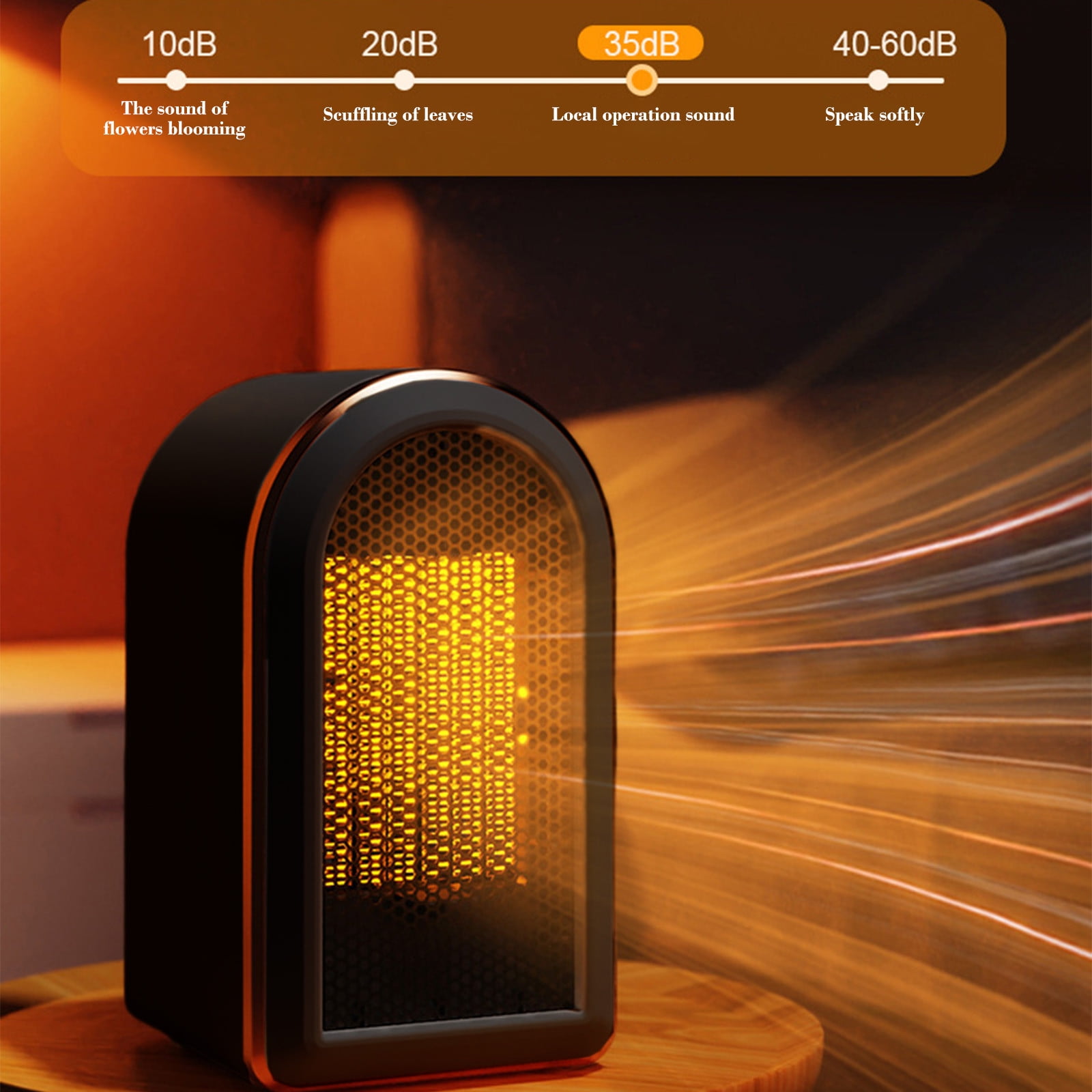 Suncoda Fan Heater, Space Heater 1200W Heaters Indoor Portable