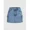 Medium Wash, variant on Womens Medium Wash Denim Mini Skirt With Cargo Flap Pockets And Button