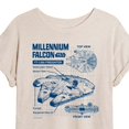 thumbnail image 3 of Star Wars - Millennium Falcon Schematic - Women's Oversized Tee, 3 of 5