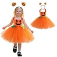 thumbnail image 4 of KVPLBQFD Green Renaissance Dress Dresses for Kids Toddler Halloween Dress Red Costume Dress Girls Dance Clothes for 9 Year Old Girls Best Gifts, Orange 10-12 Years, 4 of 9