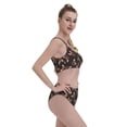 thumbnail image 4 of Daiia Bulldog with Sunglasses printed 2 piece Swimsuit Bikinis for Women High Waisted Racerback Bathing Suits Summer Tummy Control Scoop Neck Swimwear-XX-Large, 4 of 8