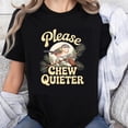 thumbnail image 1 of Playera de Mujer 100% Algodón - "Pájaro, Mastica Más Silencioso el Piñón" Diseño Humorístico de Naturaleza, 1 of 7