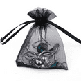 thumbnail image 5 of 100PCS Organza Gift Candy Sheer Bags Mesh Jewelry Pouches Drawstring Bulk for Wedding Party Favors Festival Christmas Valentine's Day, 5 of 6