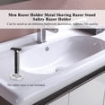 thumbnail image 3 of Men Razor Holder Metal Shaving Razor Stand Safety Razor Holder Male Shaver Stand Shaving Tool, 3 of 4