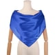 thumbnail image 2 of INSPIRAR CHIC Pañuelo de Cuello de Satén para Mujeres, Pañuelo Cuadrado de Seda Sólido, Diadema Bandanas Azul Real 90x90cm/35.4x35.4 pulgadas (LxW), 2 of 6