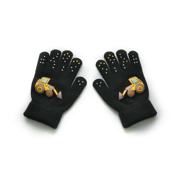 Guantes para niños Minnieouse estilo dibujos animados con patrones de vehículos Tipo 3