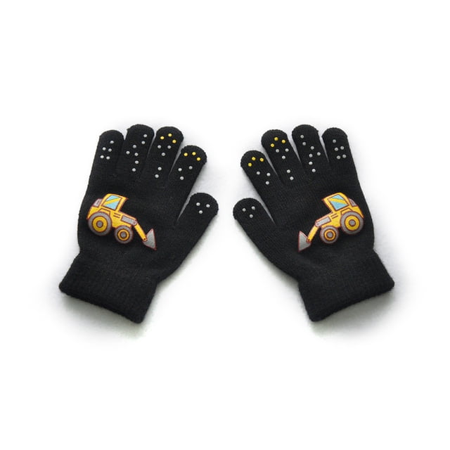 Guantes para niños Minnieouse estilo dibujos animados con patrones de vehículos Tipo 3