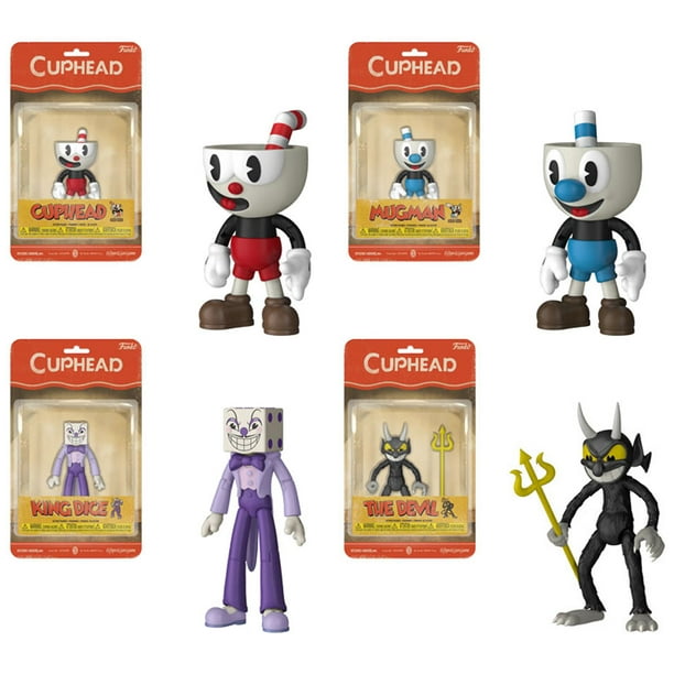 Funko Action Figure Cuphead S1 SET OF 4 (Mugman, Devil, King Dice