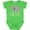 Apple Green, variant on Half Birthday Cute Elephant Girls Baby Bodysuit