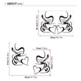 thumbnail image 5 of Juego de 2 calcomanías de vinilo para pared de cocina, tazas con cita de amor para decoración de pub, decoración de café, té, mural extraíble, calcomanía de pared negra, taza, decoración del hogar, 5 of 5