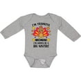 thumbnail image 3 of Inktastic Thanksgiving I'm Thankful Because I'm Gonna Be a Big Sister Girls Long Sleeve Baby Bodysuit, 3 of 5