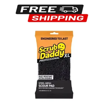 Steel Mesh Scouring Pad XL 1Ct easy to use and handle
