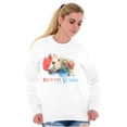 thumbnail image 4 of Country Strong Sassy Watercolor Horse Women Plus Size Crewneck Sweatshirt Brisco Brands 4X, 4 of 5