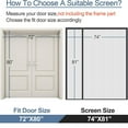 thumbnail image 5 of Magnetic Screen Door, Heavy Duty Polyamide Mesh Door Screen With Double Sided Left Opening Magnets For 72X80In Doors, Including 1 Screen Door And 1 Adhesive Hook And Loop Tape, 5 of 5