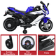 thumbnail image 4 of Moto Montable Eléctrica Deportiva 2 Ruedas para Niños Luz Bluetooth Dos Baterias 6V con Cargador Soporta Hasta 30kg - Azul, 4 of 8