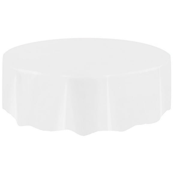 Large Circular Party Tablecloth for Kitchen Dining and Bar Easy Wipe Clean Table Cover