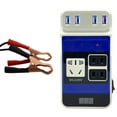 thumbnail image 1 of SPRING Car 100W Converter Power Inverter DC 12V/24V To 220V Invertor Ports Adapter White, 1 of 7