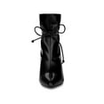 thumbnail image 6 of BLISSFUL STEP Women's Pointed Toe Drawstring Pull on Stiletto Heel Ankle Boots, 6 of 8