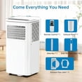 thumbnail image 2 of Portable Air Conditioner,10000 BTU 3-IN-1 Indoor AC,2 Wind Speeds,with Remote Control, 2 of 6
