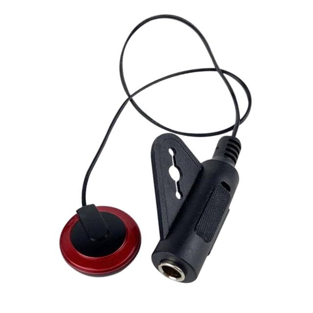 Milaget Piezo Contact Microphone Pickup Guitar Pickup Piezo Transducer Pickup Instrument Red