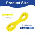 thumbnail image 2 of Cuerda elástica Uxcell, cuerda elástica de bungee para kayak, cuerda de estiramiento para camping, bicicleta, sujeción para kayak, color amarillo, 2 of 6