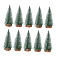 thumbnail image 1 of 10 miniárboles de artificiales, decoración navideña, adorno decorativo para hogar, de nieve y escarcha para repisa de chimenea y sala 15 centímetros, 1 of 8