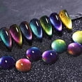 thumbnail image 4 of 8Pcs Rainbow Cat Magnetic Nail Gel Y2K Holographic Glitter, 4 of 5