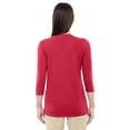 thumbnail image 3 of Devon & Jones DP184W Women's Perfect Fit Bracelet Length V-Neck Top, 3 of 3