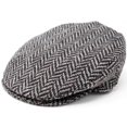 thumbnail image 3 of Hanna Hats of Donegal Vintage Irish Tweed 100 % Wool Men's Flat Driving Cap Handcrafted in Ireland, 3 of 4