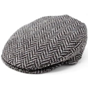 Hanna Hats of Donegal Vintage Irish Tweed 100 % Wool Mens Flat Driving Cap Handcrafted in Ireland