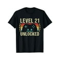 thumbnail image 2 of Gaming Vintage 21st Birthday Gift 21 Year Old Boy Girl Gamer Gift Unisex T-Shirt, 2 of 7