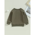 thumbnail image 4 of Bagilaanoe Toddler Baby Girl Boy Casual Sweatshirt Long Sleeve Letter Print Pullover 12M 18M 24M 3T 4T 5T Kids Fall Loose Tee Tops, 4 of 9
