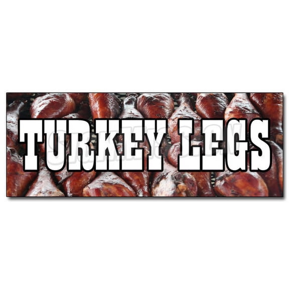 12" TURKEY LEGS DECAL sticker smoked grilled leg new
