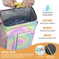 thumbnail image 2 of Tie Dye Cooler Backpack 20L - Insulated Leakproof Soft Cooler Bag for Camping, Beach & Picnic - High Capacity (26 Cans), 20-Hour Cold Retention, Multiple Pockets - Rainbow Watercolor, 2 of 5