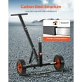 thumbnail image 6 of 600 lb Capacity Trailer Dolly, 16.5" & 22" Adjustable Height, 1-7/8" Ball, Solid Rubber Tires, Heavy-Duty Moving Equipment, 6 of 10