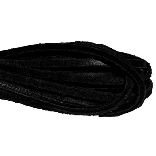 black leather laces